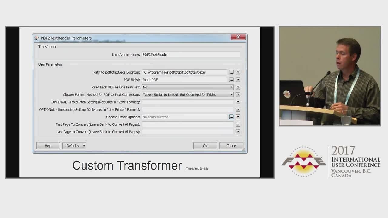 Fooling FME into Extracting Text Data from PDFs - FME UC 2017
