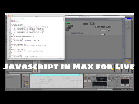 Max for Live Javascript Tutorial for Music Generation - awalterschulze