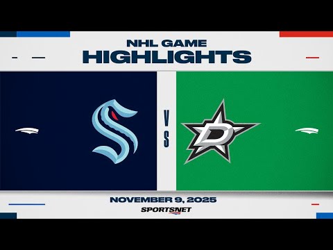 NHL Highlights | Kraken vs. Stars - November 9, 2025