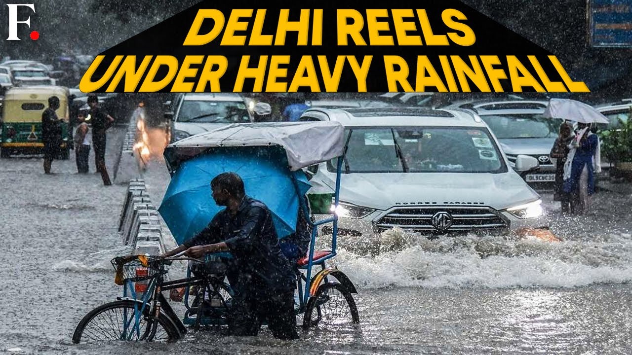 Heavy Rain Causes Severe Waterlogging, Traffic Jams Across Delhi | FPNews