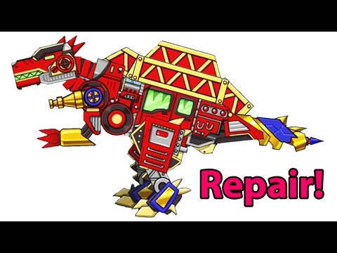 Repair! Dino Robot #2: Spinosaurus + Mini Games | Eftsei Gaming