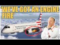 “MAYDAY, Engine Fire” — Republic Airways Flight 4809 Emergency | Captain Steeeve