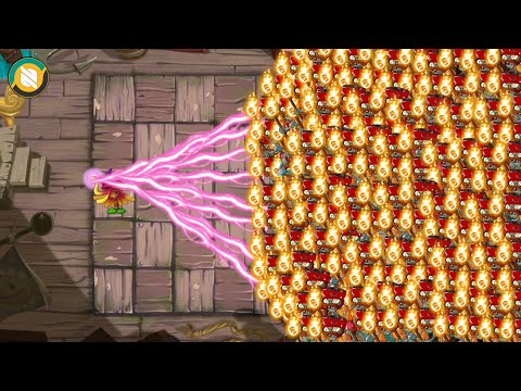 Pvz 2 100 Plants Max Level Vs 100 Summer Torchlight !! Plants Vs Zombies 2