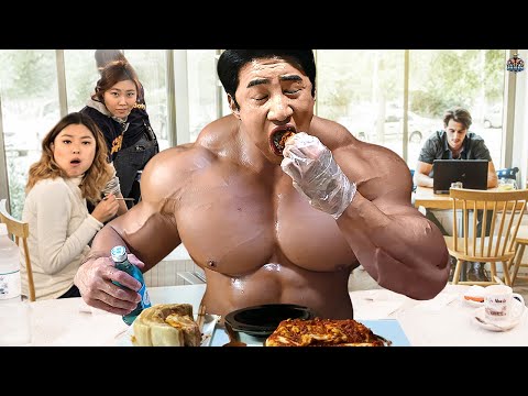 EAT LIKE A MONSTER - WHAT BODYBUILDERS EAT - FULL DAY OF EATING MOTIVATION