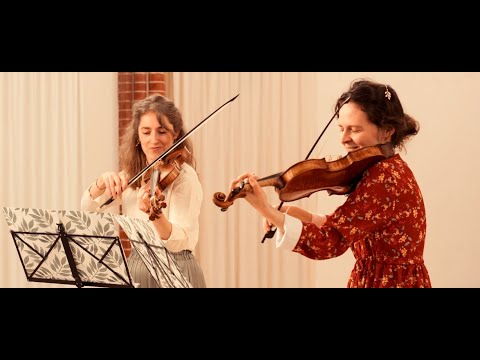 J.S. Bach, Partita B Minor BWV 1002, Tempo di borea/ Double. Daria Spiridonova, Elise Dupont, violin
