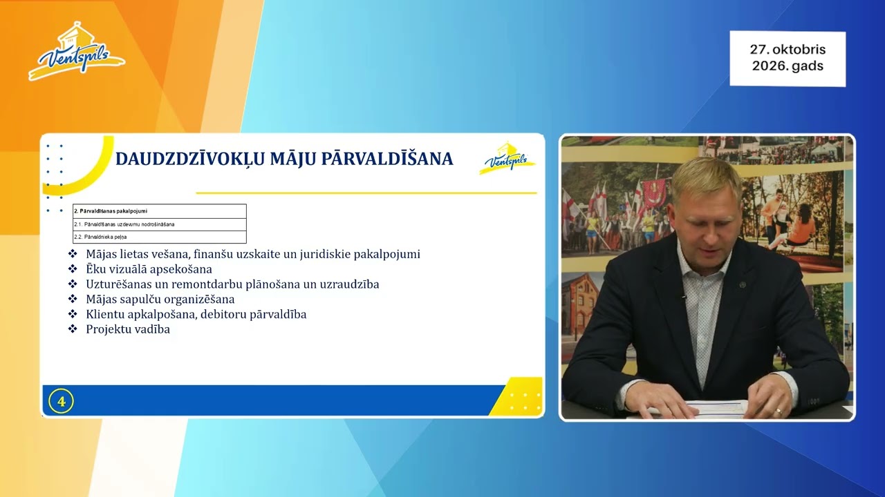 VIDEO: A. Kleinbergs par nekustamo īpašumu aktualitātēm – 27.10.2026.