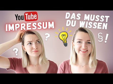 Brauche ich ein Impressum für YOUTUBE? & wie kann ich meine private Adresse schützen? 🧐