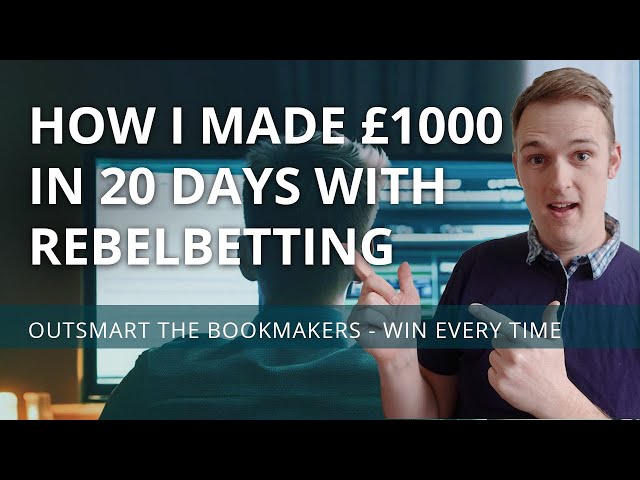 How I made £1000 in 20 days with RebelBetting