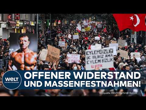 TÜRKEI: Tausende demonstrieren gegen Verhaftung von İmamoğlu – über 1.000 Festnahmen!