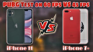 iPhone 11 VS iPhone 7 Plus | 60 fps vs 45 fps | Oye Malik YT #pubg #bgmi #gaming #1v1 #pubgmobile