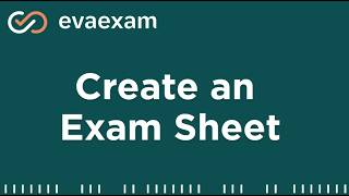 Create Exam Sheet