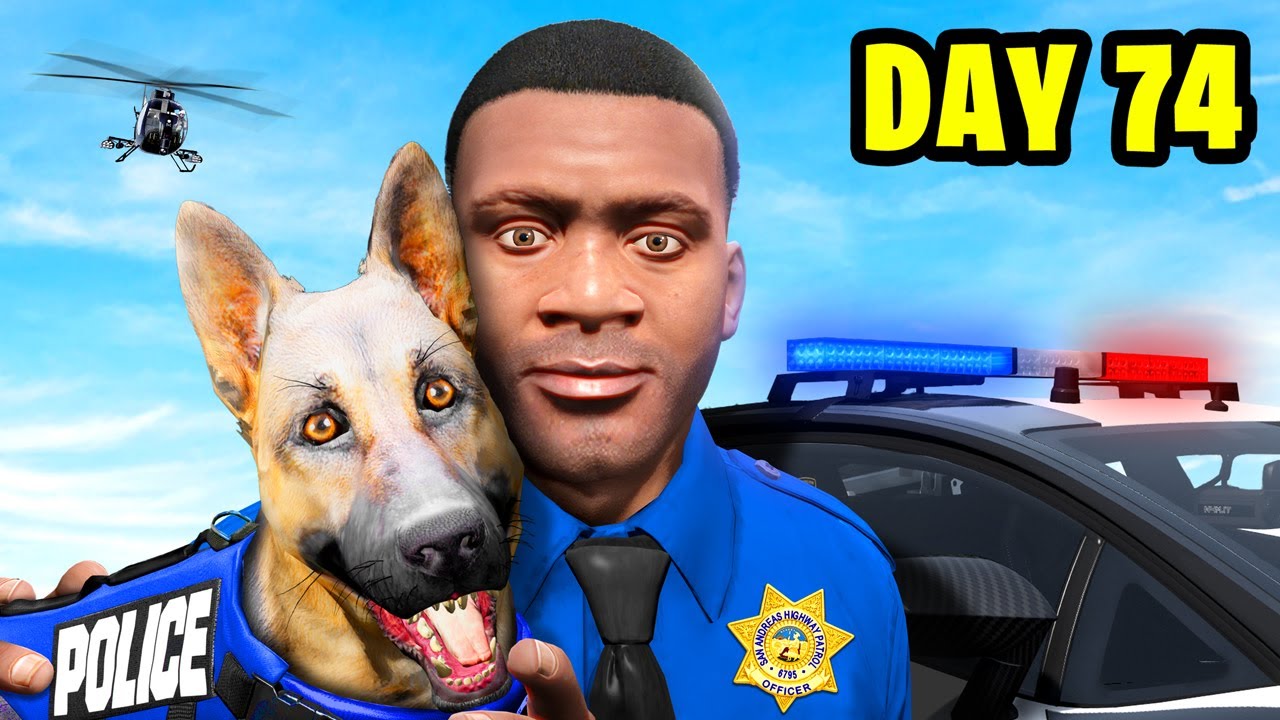 I Spent 100 DAYS in the POLICE FORCE in GTA 5