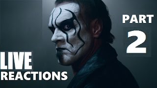 Live Reaction Compilation of Sting surprising wrestling, and all WWE fans!