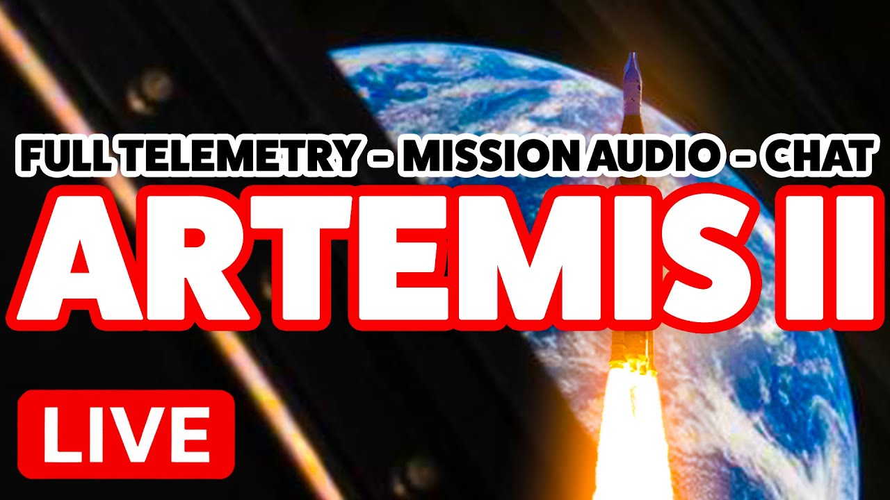 Artemis II LIVE — Custom Mission Dashboard & Telemetry | NASA Moon Mission Watch Party 🌙