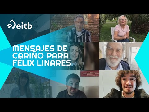 Actrices, actores y directores vascos mandan mensajes de cariño a Felix Linares en su adiós