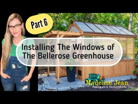 Installing The Windows of the Bellerose Greenhouse by Backyard Discovery - PART 6