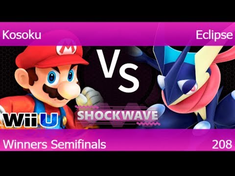 SW 208 - eLH | Kosoku (Mario) vs Eclipse (Greninja) Winners Semifinals - Smash 4
