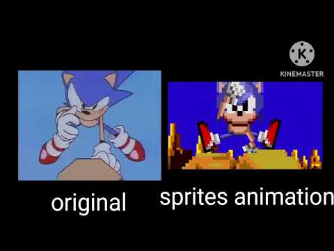 Sonic cd intro you can do anything video comparison original vs sprite animation