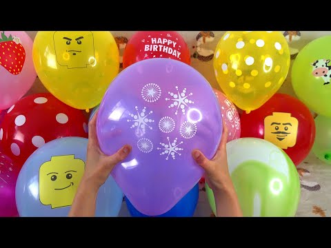 FUN BALLOON POP COMPILATION PART 13!!! #satisfying #asmr #popping #balloon #color #fun