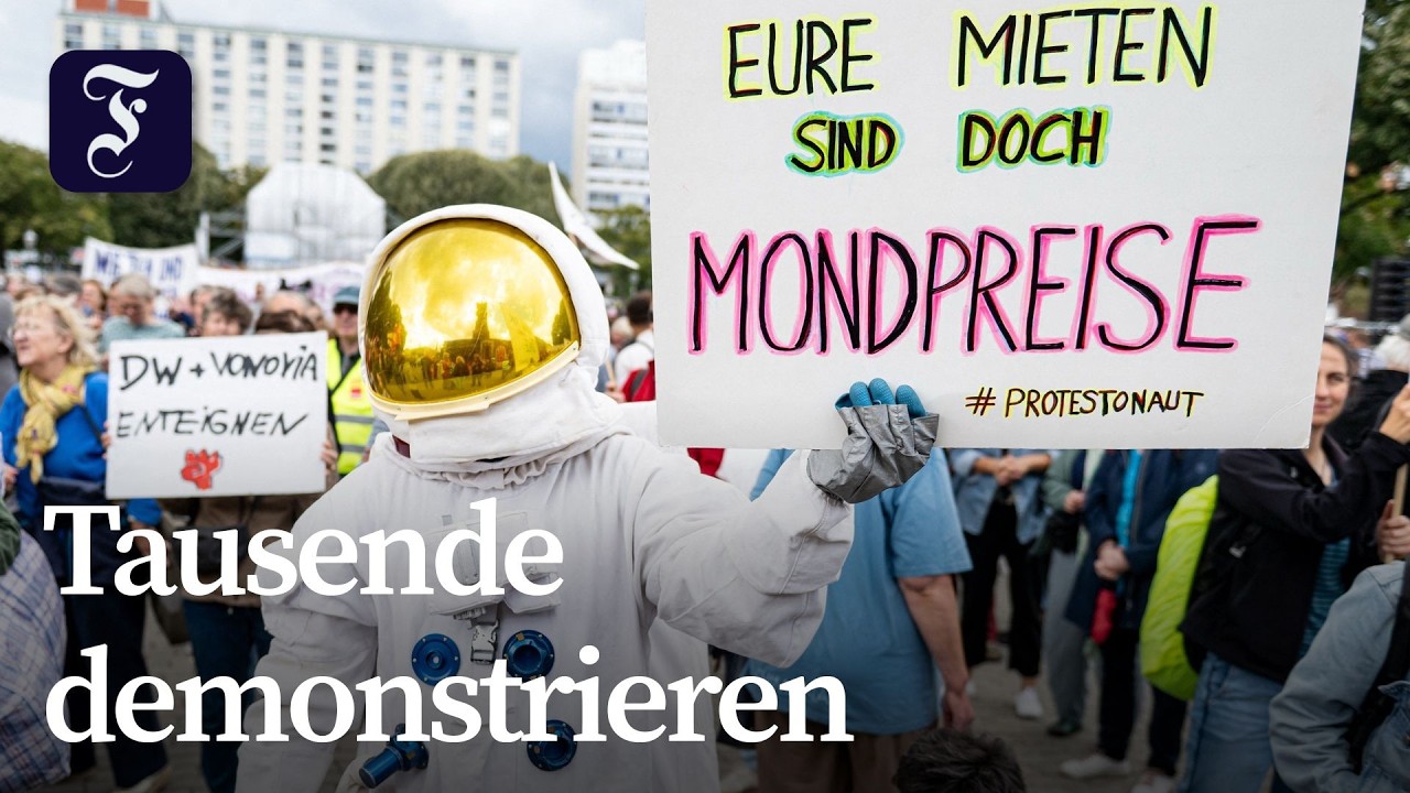 Tausende protestieren in Berlin gegen hohe Mieten