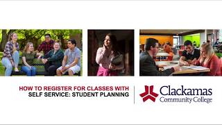 How to register for classes with Self Service: Student Planning