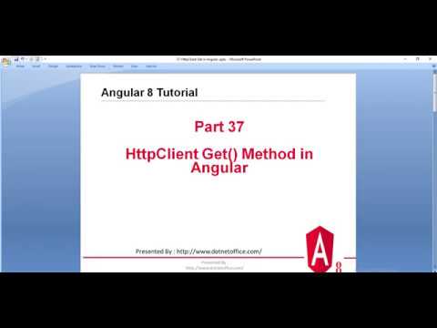 Part 37 Httpclient Get Method In Angular Angular 8 Tutorials