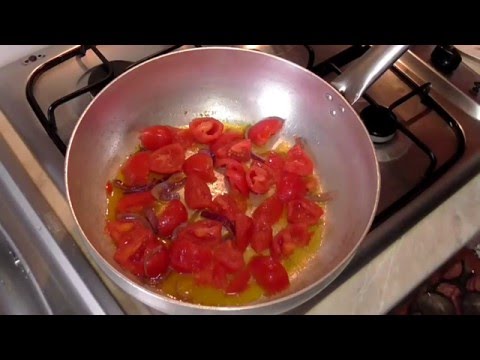 Pasta con 'nduja Calabrese e pomodorini.