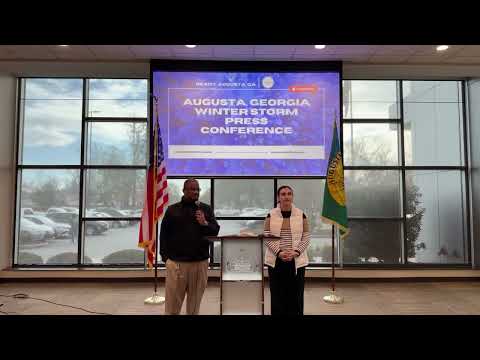 Augusta, Georgia Winter Storm Press Conference