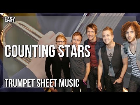 SUPER EASY Trumpet Sheet Music: How to play Counting Stars  by OneRepublic