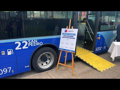 Línea 22 San Pedro  implementará servicio gratuito para pacientes de Teletón en San Pedro de la Paz