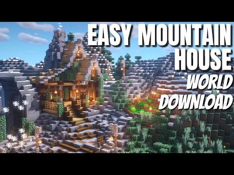 Avomance - Minecraft | How to build a Small Mountain House in Minecraft WITH WORLD DOWNLOAD