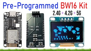 BW16 Kit + RTL8720DN | Pre-Programmed Dual-Band 2.4G + 4.2G + 5G Wireless Module + Bluetooth + OLED