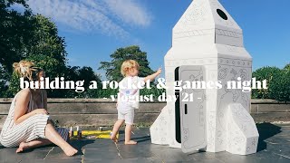 Building A Rocket & Family Games Night ad | Vlogust Day 21