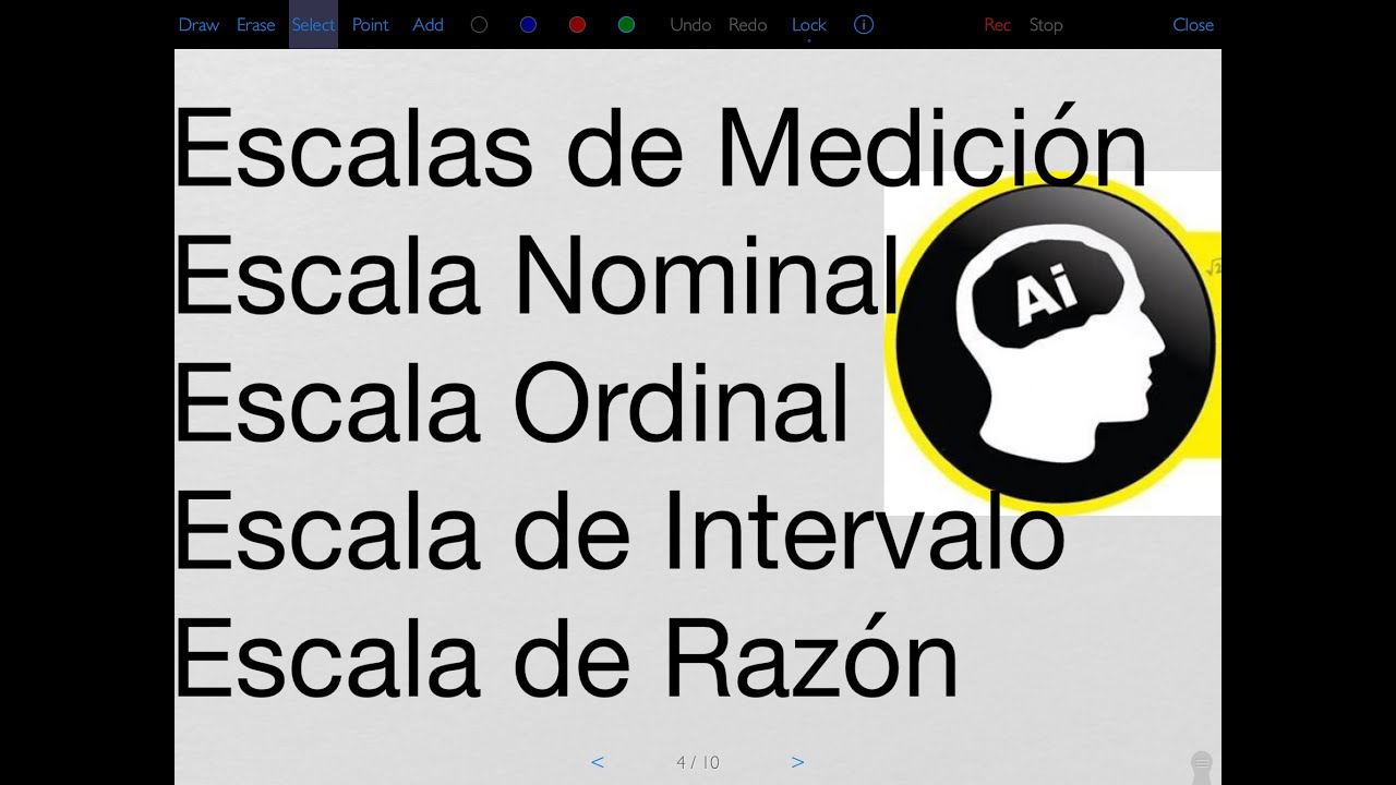 Escalas de medición estadística, nominal, ordinal, de intervalo, de razón