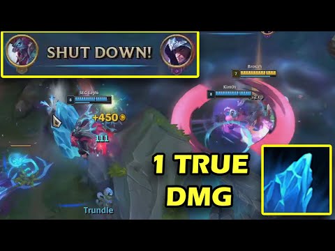 Trundle's Pillar does 1 True DMG