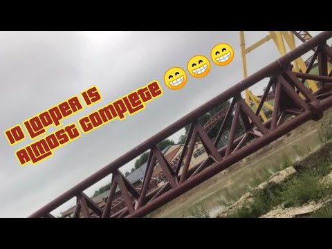 Construction Is Almost Complete For Flamingo Land's 10 Looping Rollercoaster