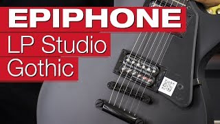 Video thumbnail for Epiphone Les Paul Studio Gothic (Unsere Gothic Look Empfehlung) by session