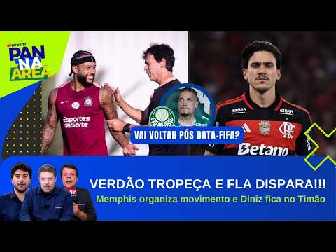 MENGÃO ABRE VANTAGEM E DEIXA PALMEIRAS PARA TRÁS!; MEMPHIS MOVE PEÇAS E DINIZ FICA!!! | PAN NA ÁREA