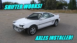 Twin Turbo Mr2 Moves Under Its Own Power!