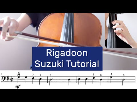 13. Rigadoon - Suzuki Cello Book 1 Tutorial by Cello Studio
