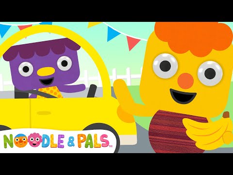 My Yellow Car | 🌈 Rainbow Colors Song for Kids | Noodle & Pals