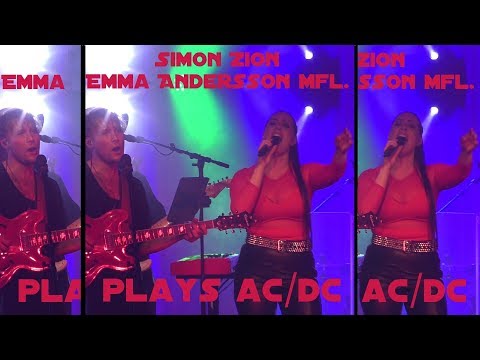 Simon Zion & Emma Andersson mfl. - You Shook Me All Night Long(AC/DC) @ Uppsala, Sweden, dec. 2018