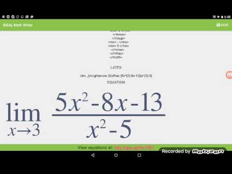 IDEAL Math Writer Video