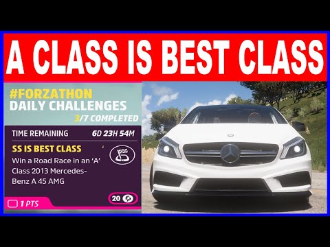 Forza Horizon 5 A CLASS IS BEST CLASS Forzathon Daily Challenges Win a road Race in A class MB A45