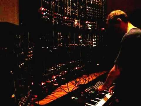 Phil Cirocco playing a large Moog Modular