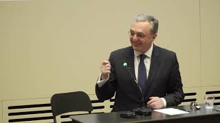 ԱԳ նախարար Զոհրաբ Մնացականյանի դասախոսությունը Շվեդիայի Միջազգային հարաբերությունների ինստիտուտում