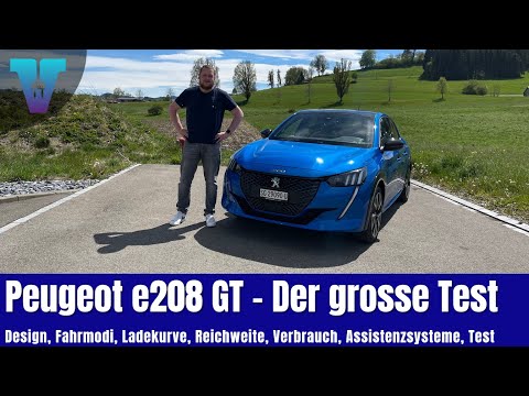 Peugeot e208 GT - Review, Test, Ladekurve, Reichweite, Verbrauch [Deutsch 4K] | Vision E Drive #98