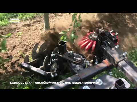 ✔️ KADIOGLU STAR - Best finger hoe weeder equipment for ORCHARDS