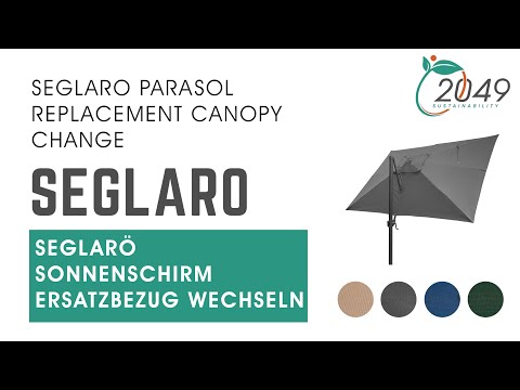 Seglarö Sonnenschirm Ersatzbezug wechseln - Seglaro parasol replacement canopy change