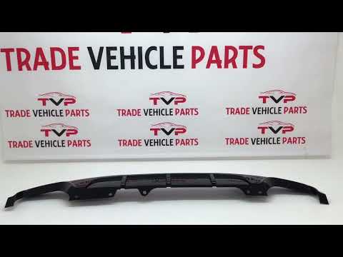 Fits BMW 5 F10 F11 Rear Bumper Diffuser Splitter Quad Exhaust Gloss Black video